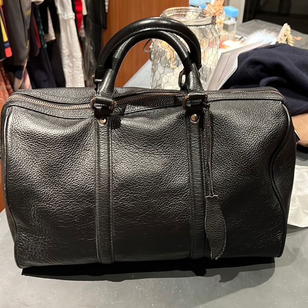 Charles Jourdan Black leather bag with over the shoulder strap